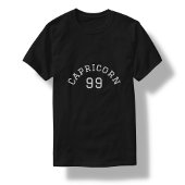 T-shirt Capricorne | Anniversaire noir