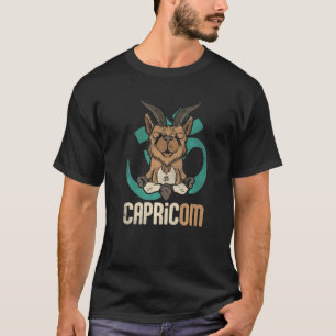 T-shirt Capricorne bouquetin yogi Capricorne Namaste Om Ma