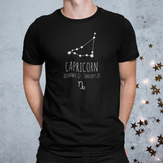 T-shirt Capricorne | Constellation Zodiaque personnalisée