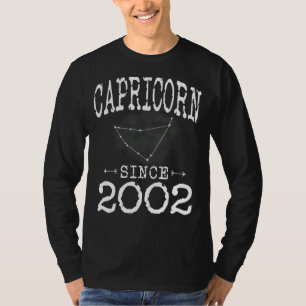 T-shirt Capricorne depuis 2002 Constellation Capricorne Na