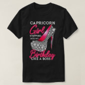 T-shirt Capricorne Fille Entrant Dans Mon Anniversaire Com (Design devant)