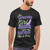 T-shirt Capricorne Fille Entrant Dans Mon Anniversaire Com (Devant)