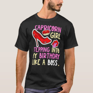 T-shirt Capricorne Girl Horoscope talons Steel Steven Anni