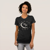 T-shirt Capricorne Lune : un symbole céleste (Devant entier)