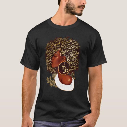 T-shirt Capricorne Queen Sweet Comme Bonbons Anniversaire  (Devant)