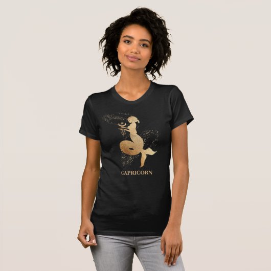 T-shirt *~* Capricorne Zodiac Astrologie Lectures Black Go (Devant entier)