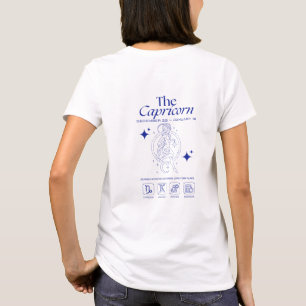 T-shirt Capricorne Zodiaque Ambition Astrologie Dessin au