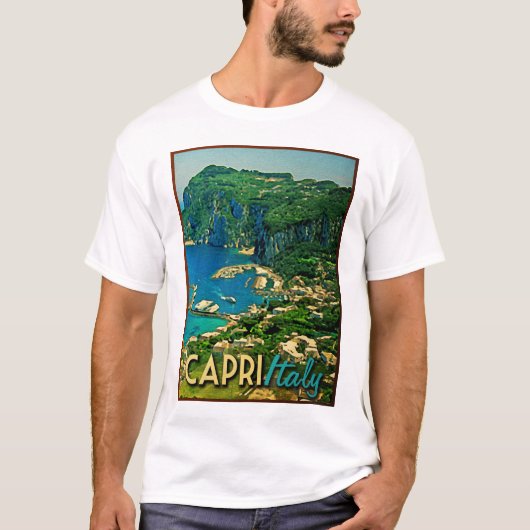 T-shirt Capris Italie Vintage voyage (Devant)