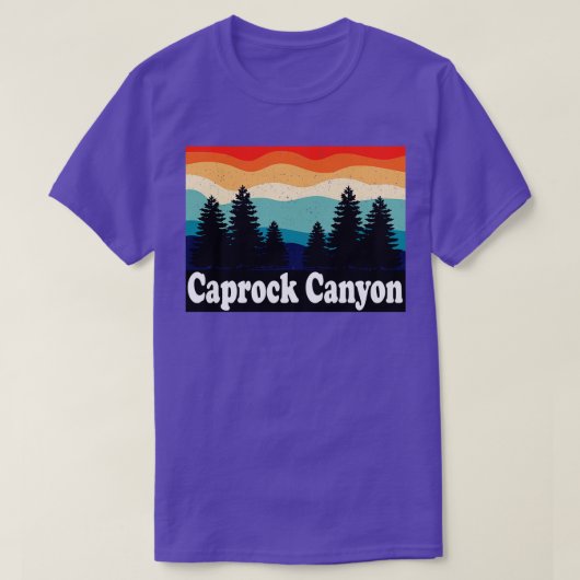 T-shirt Caprock Canyon State Park Texas Retro (Design devant)