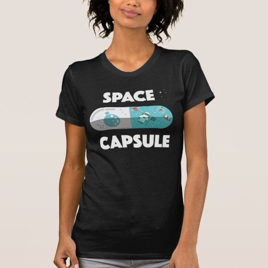 T-shirt Capsule d'espace (Devant)