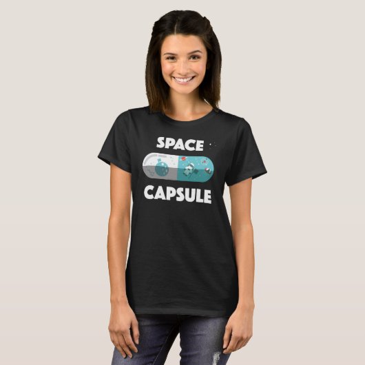 T-shirt Capsule spatiale (Devant entier)