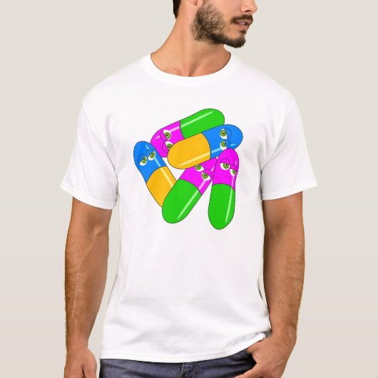 T-shirt Capsules de comprimé (Devant)