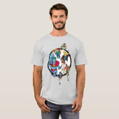 T-shirt Captain Planet et les Planétètres Cercle Graphic (Devant entier)