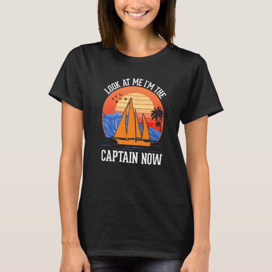 T-shirt Captain Sailing Boat Boater Sailor Captain (Devant)