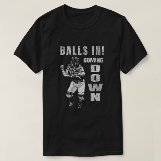 T-shirt Capteur De Baseball Balls En Arrivant Baseball6 (Design devant)