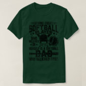 T-shirt Capteur de devis de softball papa Pitcher Père Spo (Design devant)