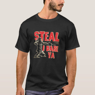 T-shirt Capteur de softball Vole I Oser Ya Drôle Joueuse F