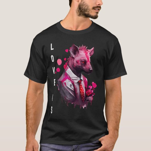 T-shirt Captivating Love is With Heart Animal Valentine's  (Devant)
