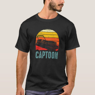 T-shirt Capture de bateau Pontoon Tritoon Capitaine Pontoo