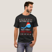 T-shirt Capture de mon tout premier Noël - Fun sperm San (Devant entier)
