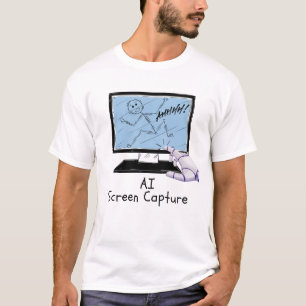 T-shirt Capture d'écran amusante d'intelligence artificiel
