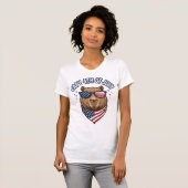 T-shirt Capy 4 juillet Conception vectorielle de capybara (Devant entier)