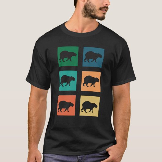 T-shirt Capy animal sauvage forêt créature nature sauvage (Devant)