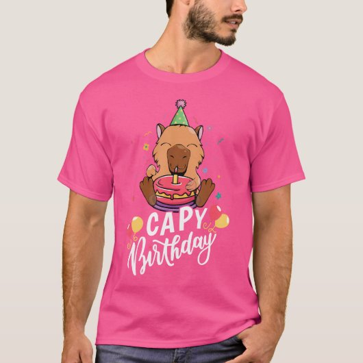 T-shirt Capy Birthday Capybara (Devant)