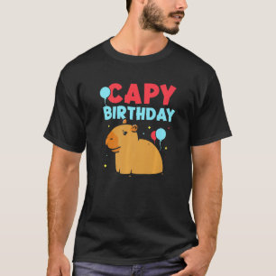 T-shirt Capy Birthday Capybara Animal Capybaras Rodent
