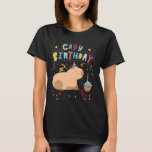T-shirt Capy Birthday Shirt Funny Capybara Animaux Garçons<br><div class="desc">Capy Birthday Shirt Funny Capybara Animaux Garçons Filles Anniversaire</div>