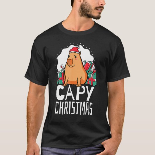 T-shirt Capy Noël Capybara (Devant)