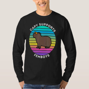T-shirt Capy soutient Femboys Capybara aime Femboys