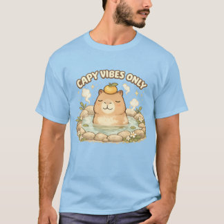 T-shirt Capy Vibes Only Mignon Capybara Kawaii