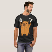 T-shirt Capybara 67 Mème Six Sept Drôle (Devant entier)
