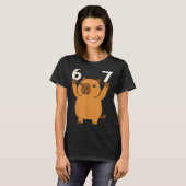 T-shirt Capybara 67 Meme Six Seven Funny  (Devant entier)
