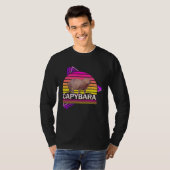 T-shirt Capybara 80s retro vibe man women  capybara (Devant entier)