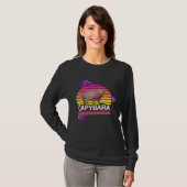T-shirt Capybara 80s retro vibe man women  capybara (Devant entier)