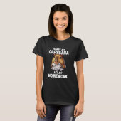 T-shirt Capybara a mangé mes devoirs, capybara (Devant entier)