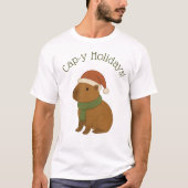 T-shirt Capybara à Noël (Devant)