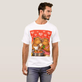 T-shirt Capybara aime cuisiner (Devant entier)