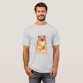 T-shirt Capybara aime le café caféebara (Devant entier)