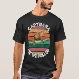 T-shirt Capybara Alligator Mème Ok On Te Monte