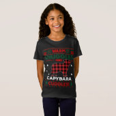 T-Shirt Capybara Amateurs mignon Pyjama Cheval moche Noël  (Devant entier)