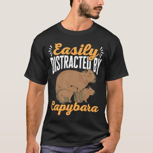 T-shirt Capybara Animaux Animaux Animaux Animaux Facilemen (Devant)