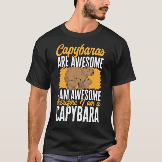 T-shirt Capybara Animaux Animaux Animaux Animaux Les Capyb (Devant)