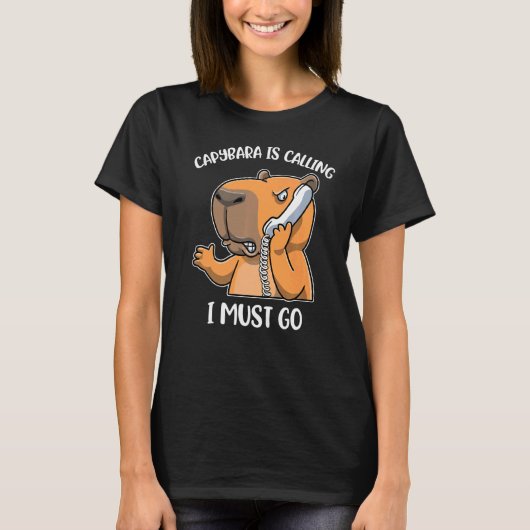 T-shirt Capybara Appelle (Devant)
