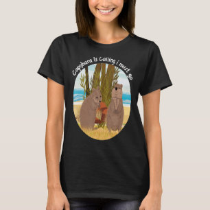 T-shirt Capybara Appelle Funny Capibara Rodent Animal L