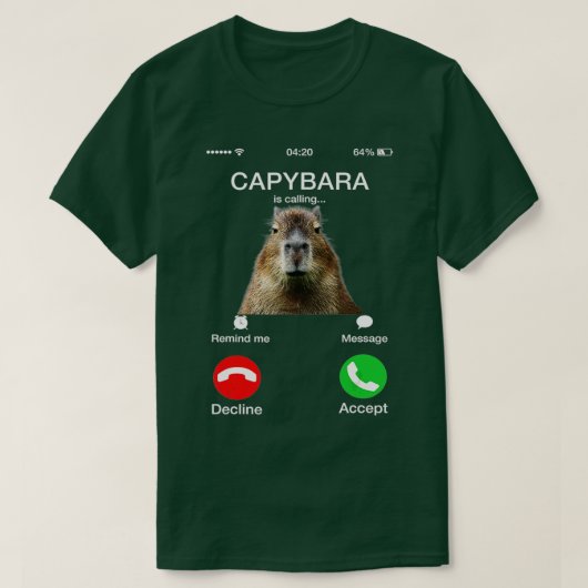 T-shirt Capybara Appelle Un Amoureux des animaux Capibara (Design devant)