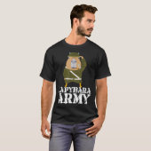 T-shirt Capybara Army Drôle mignon animal Guinée cochon Te (Devant entier)