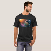 T-shirt Capybara Astronaut Deep In Space Cosmic (Devant entier)